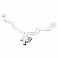 Elevate Dual Monitor Arm 52 - 3-8 kg, gasfjädrad, vit